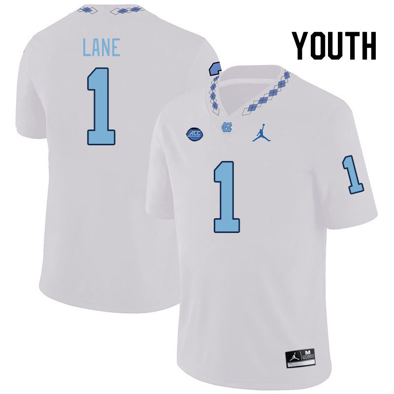 Youth #1 Antavious Lane North Carolina Tar Heels College Football Jerseys Stitched Sale-White